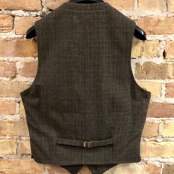 BANANA REPUBLIC Heritage Collection Wool Plaid Vest New No Tags 38R - Picture 5 of 15